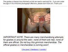 Tablet Screenshot of goatse.info